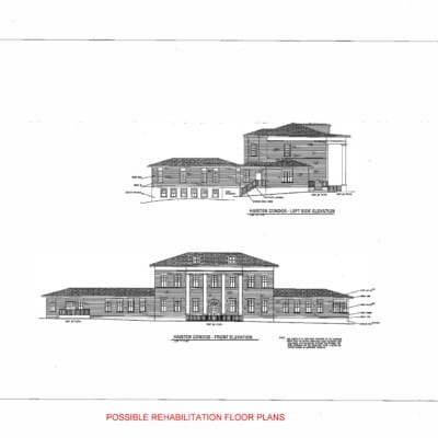 *Possible rehabilitation plans that do not reflect the current interior layout