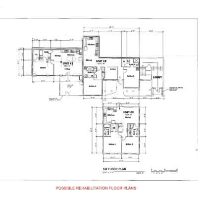 *Possible rehabilitation plans that do not reflect the current interior layout
