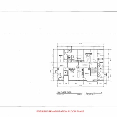 *Possible rehabilitation plans that do not reflect the current interior layout
