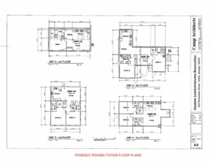 *Possible rehabilitation plans that do not reflect the current interior layout