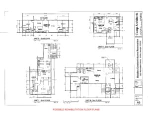 *Possible rehabilitation plans that do not reflect the current interior layout