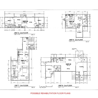 *Possible rehabilitation plans that do not reflect the current interior layout