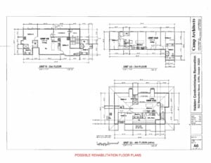 *Possible rehabilitation plans that do not reflect the current interior layout