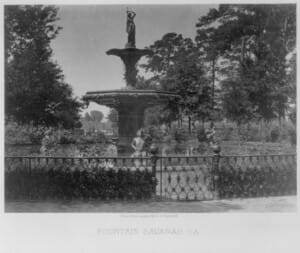 George N. Barnard, Fountain, Savannah, Ga., 1866, Library of Congress (digital collections)