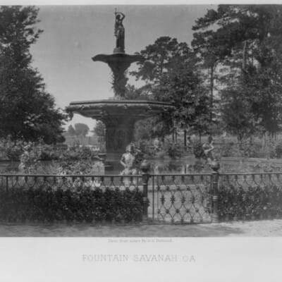 George N. Barnard, Fountain, Savannah, Ga., 1866, Library of Congress (digital collections)