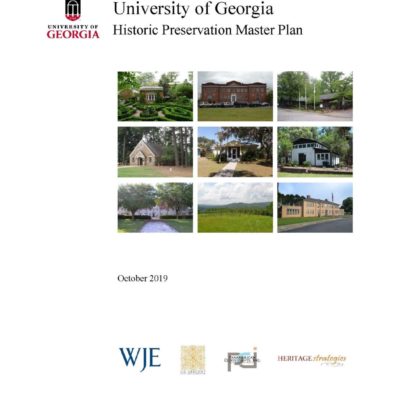 University of Georgia Historic Preservation Master Plan