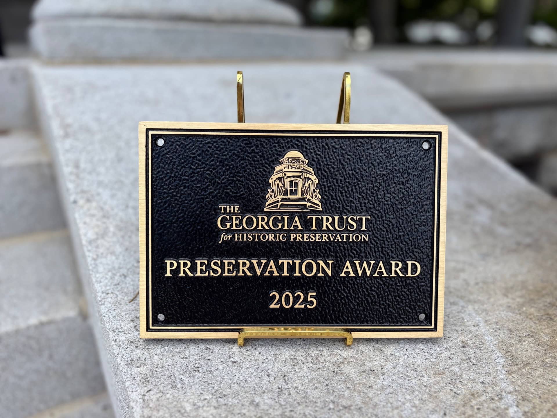 Preservation Award Plaque